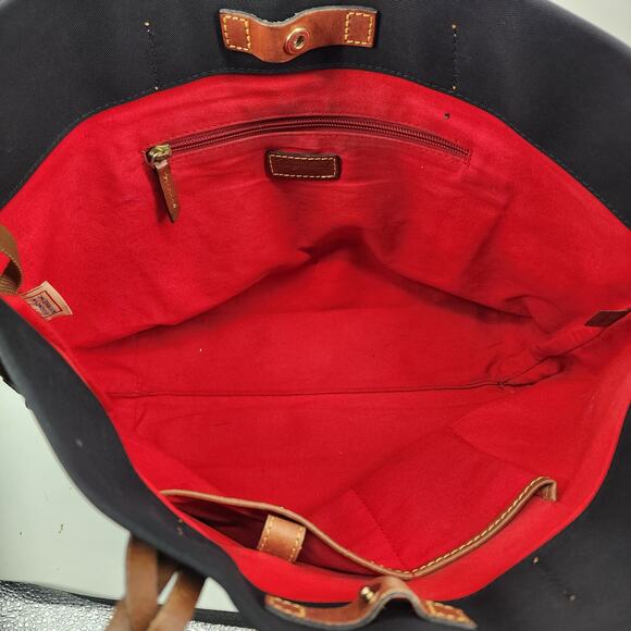 Dooney & Bourke Lightweight Nylon Snap Closure Shopper Handbag Purse - Picture 4 of 8